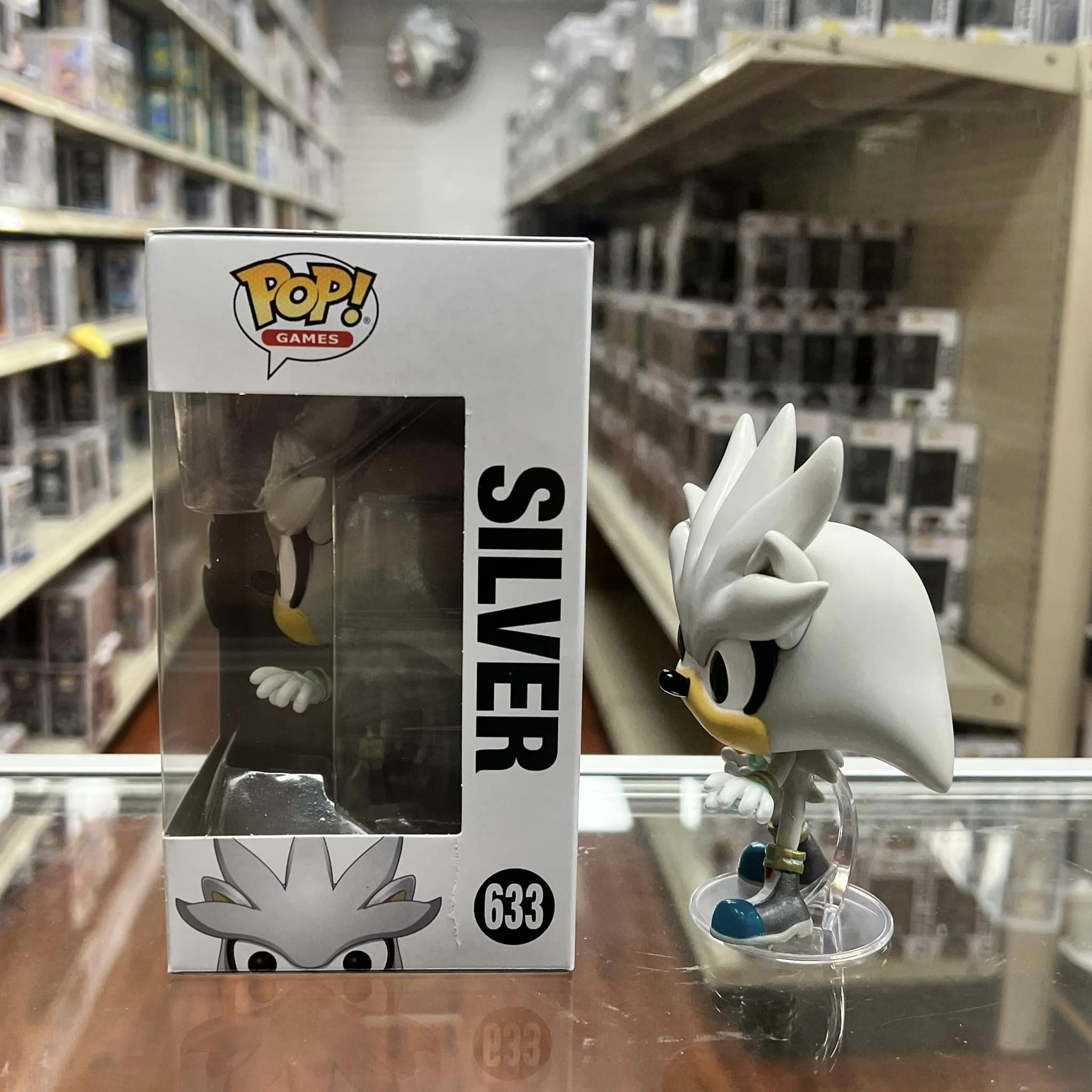 Funko Pop! Games: Sonic The Hedgehog: SILVER Vinyl Figure #633