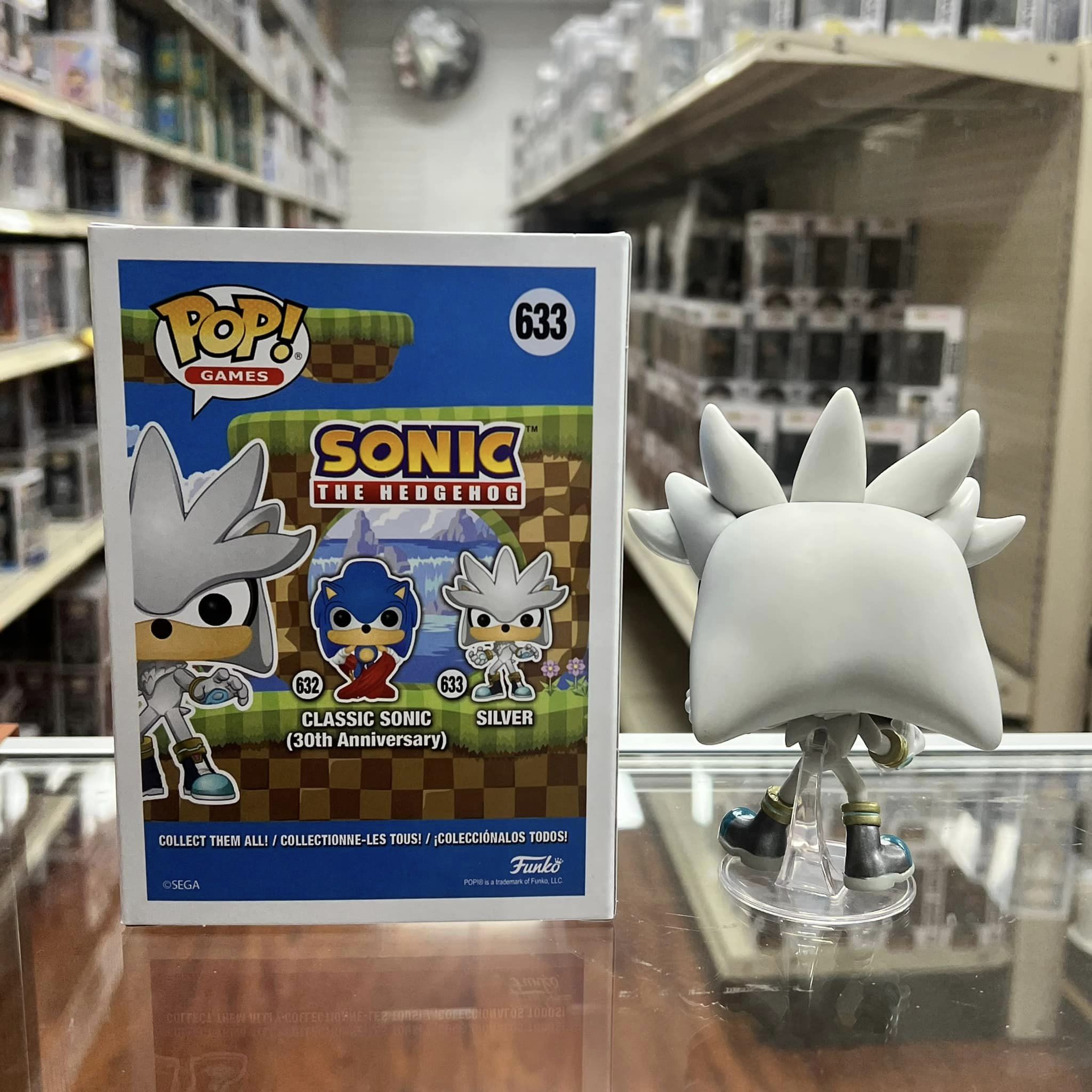 Funko Pop! Games: Sonic The Hedgehog: SILVER Vinyl Figure #633