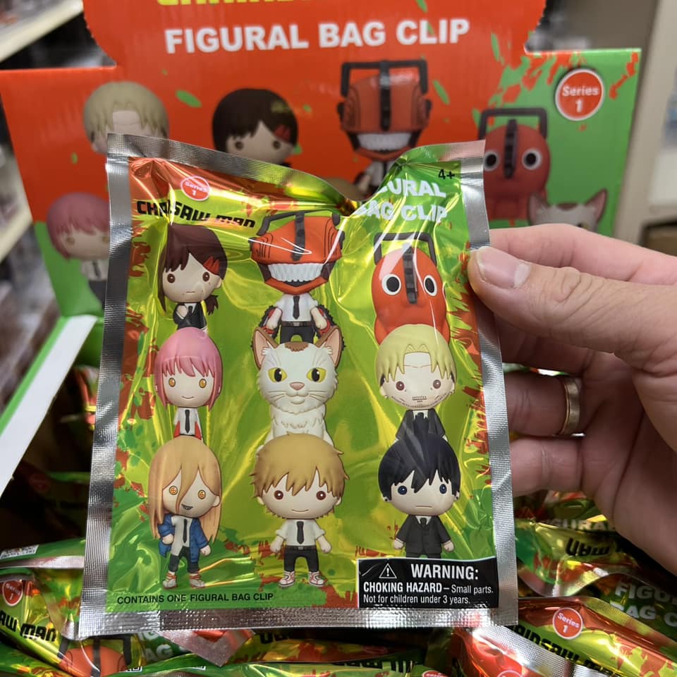 Monogram - Chainsaw Man 3-D Foam Bag Clip Keyring Blind Bag Series 1