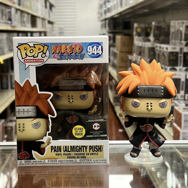 Funko Pop! Naruto Shippuden Naruto Pain Chalice Collectibles Vinyl Figure Glow in the Dark! #944 with case protector