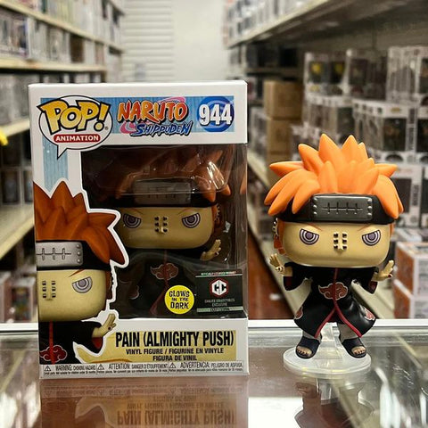 Funko Pop! Naruto Shippuden Naruto Pain Chalice Collectibles Vinyl Figure Glow in the Dark! #944 with case protector