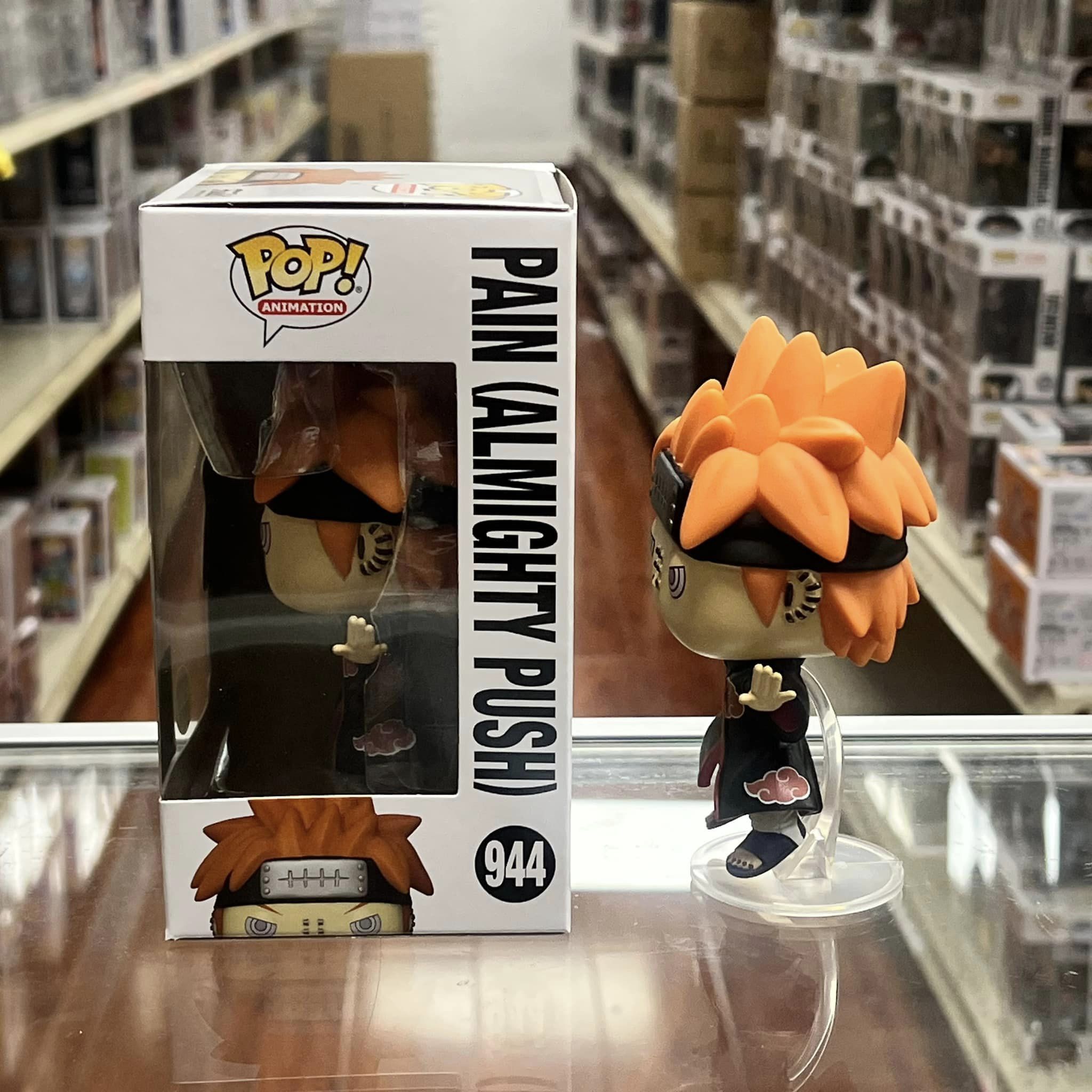 Funko Pop! Naruto Shippuden Naruto Pain Chalice Collectibles Vinyl Figure Glow in the Dark! #944 with case protector