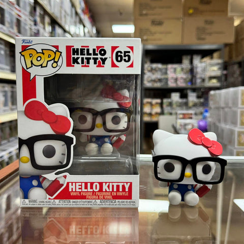 Funko Pop! Sanrio: - Hello Kitty (NERD) Vinyl Figure #65