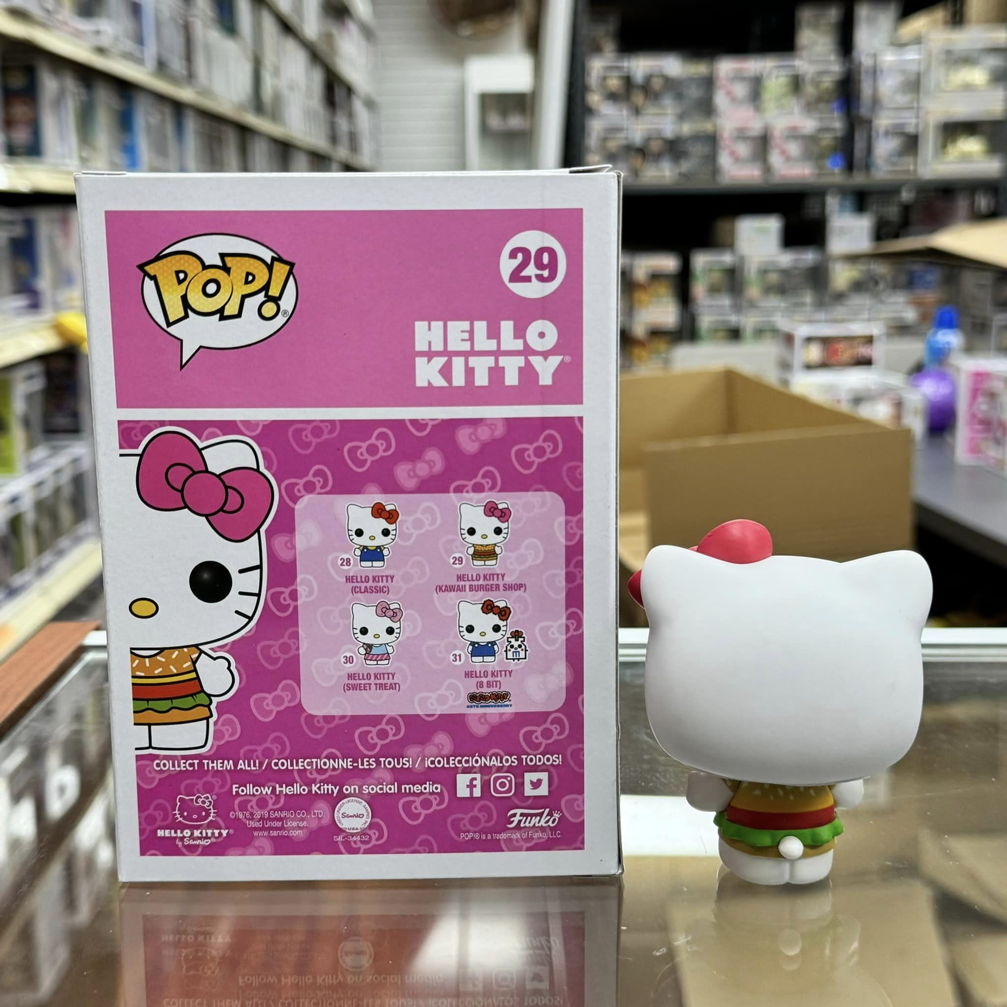 Funko Pop! Sanrio: - Hello Kitty (Kawaii Burger Shop) Vinyl Figure #29