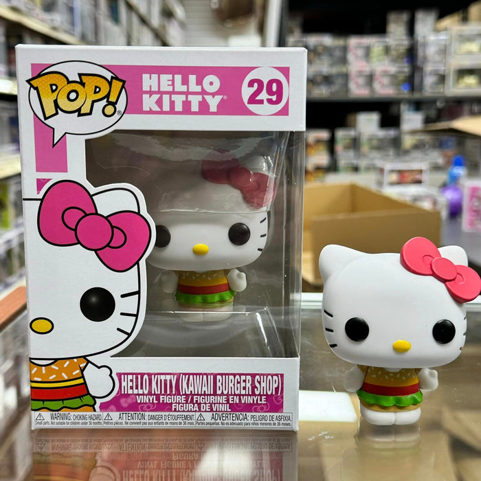 Funko Pop! Sanrio: - Hello Kitty (Kawaii Burger Shop) Vinyl Figure #29