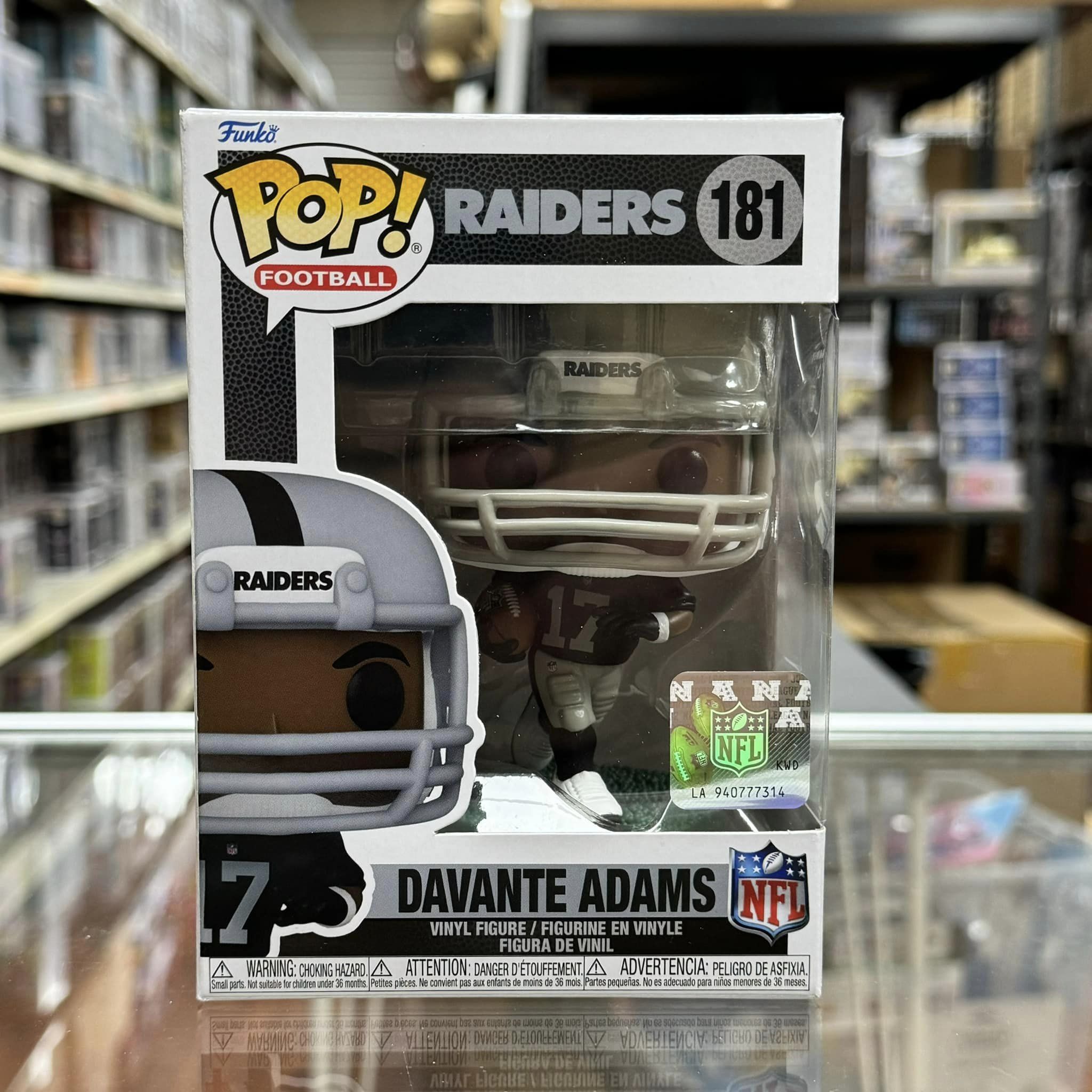 FUNKO POP! FOOTBALL RAIDERS: DAVANTE ADAMS Vinyl Figure #181