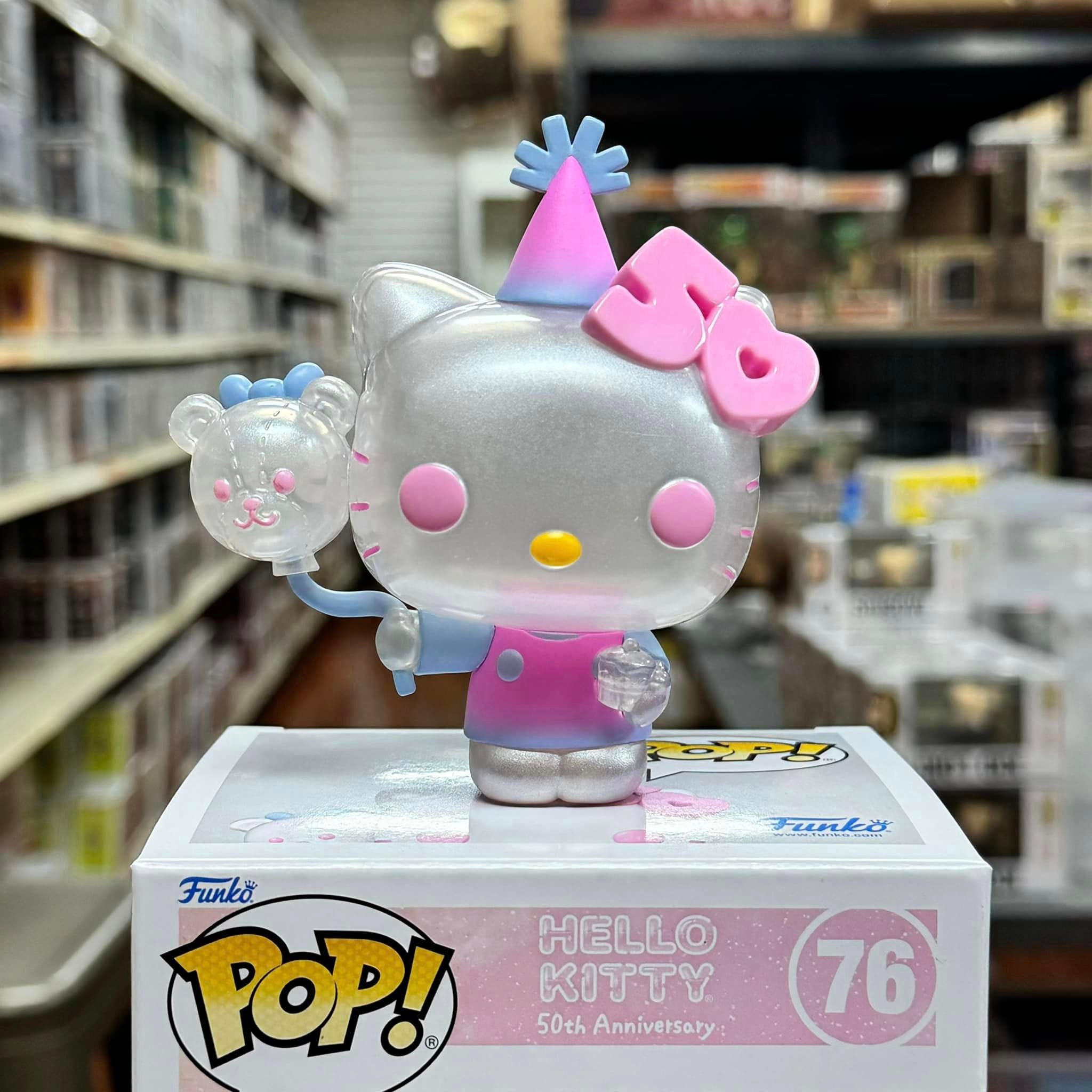 Funko Pop! 50th Anniversary: Hello Kitty With Balloon Pearlescent Vinyl Figure