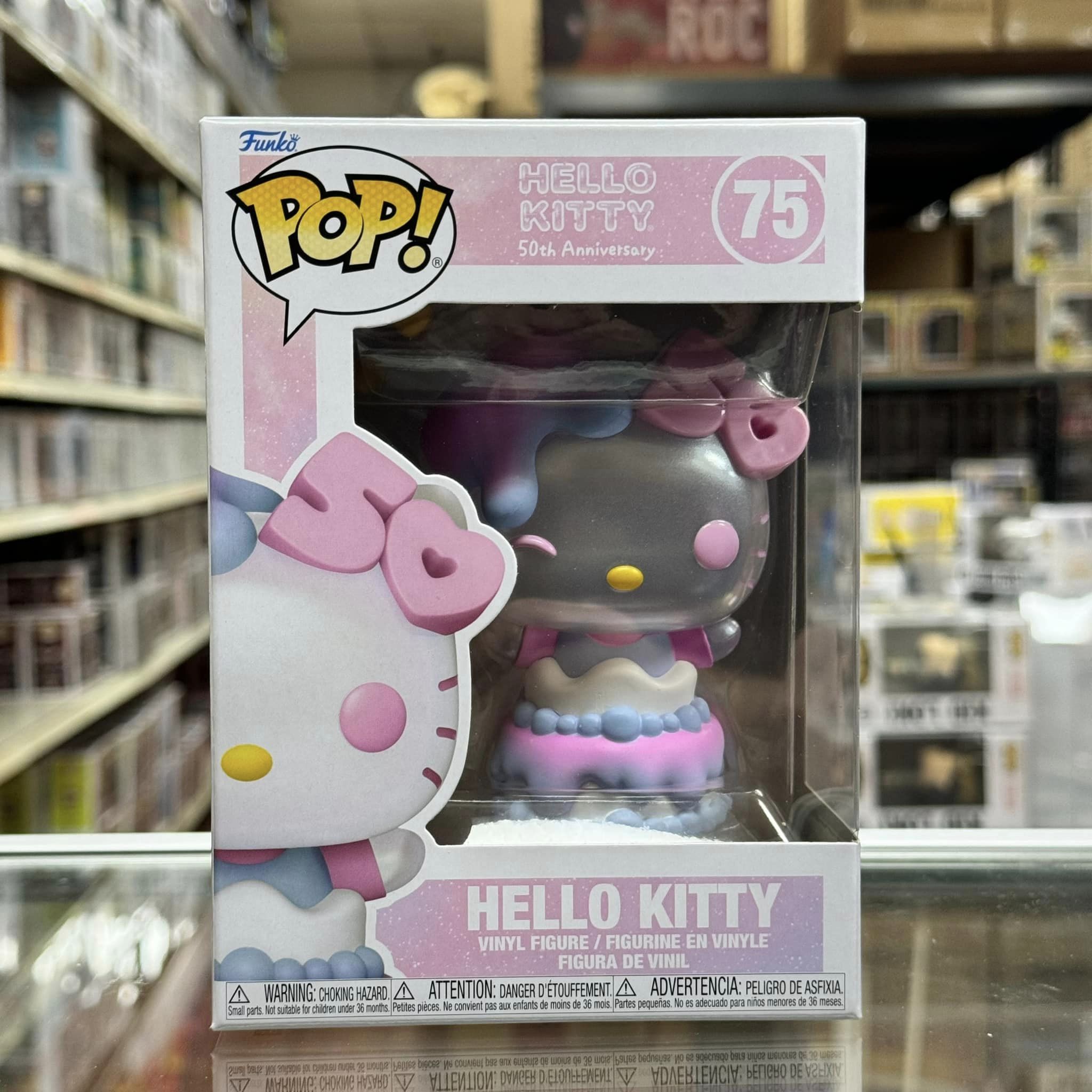 Funko Pop! 50th Anniversary: Hello Kitty On Cake Pearlescent Vinyl Figure