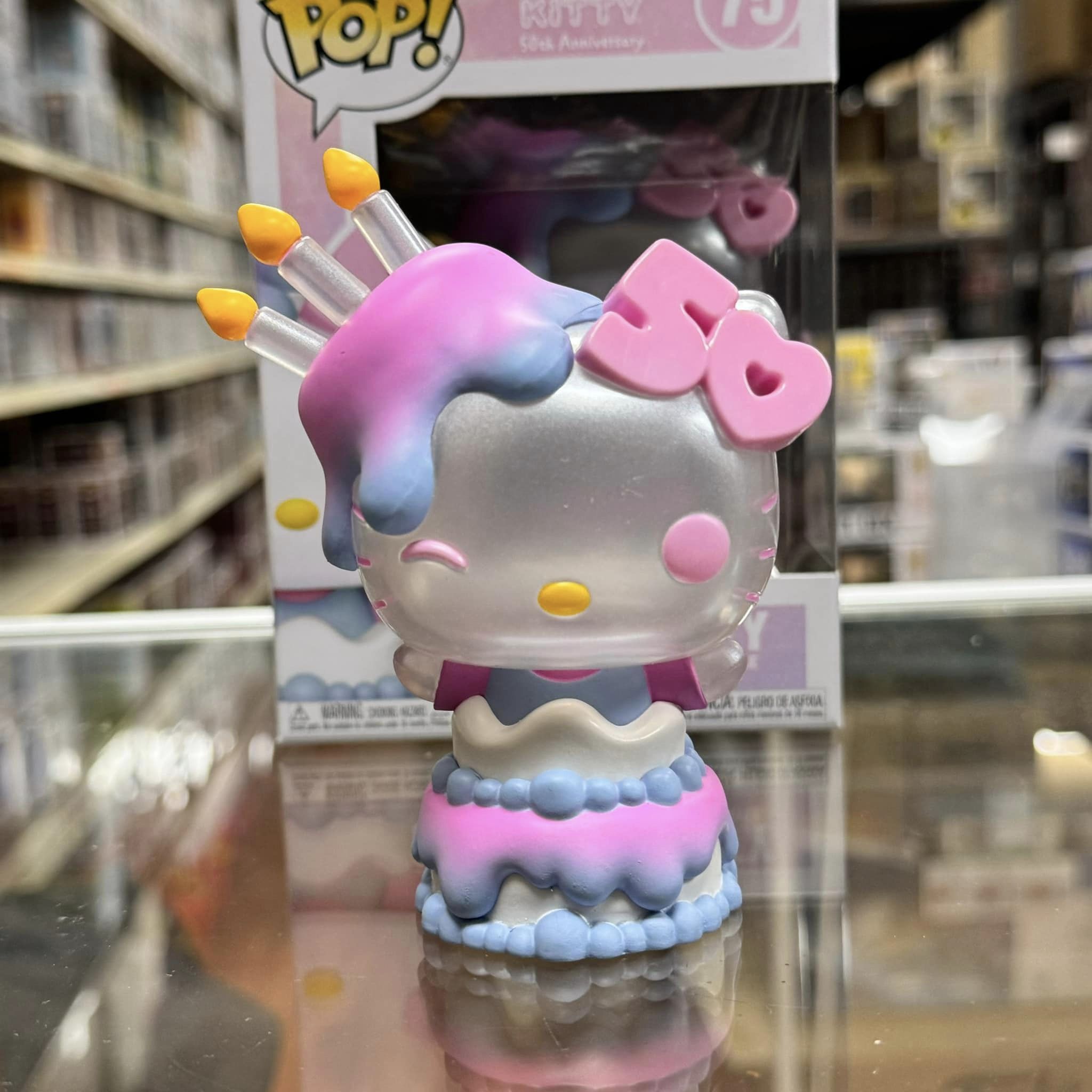 Funko Pop! 50th Anniversary: Hello Kitty On Cake Pearlescent Vinyl Figure