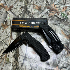 Tac-Force Assisted Opening Black Saber Hunting Survival Pocket Knife