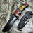 8.25" SNAKE EYE TACTICAL SPRING ASSIST KNIFE SERRATED EDGE/FINE TANTO BLADE