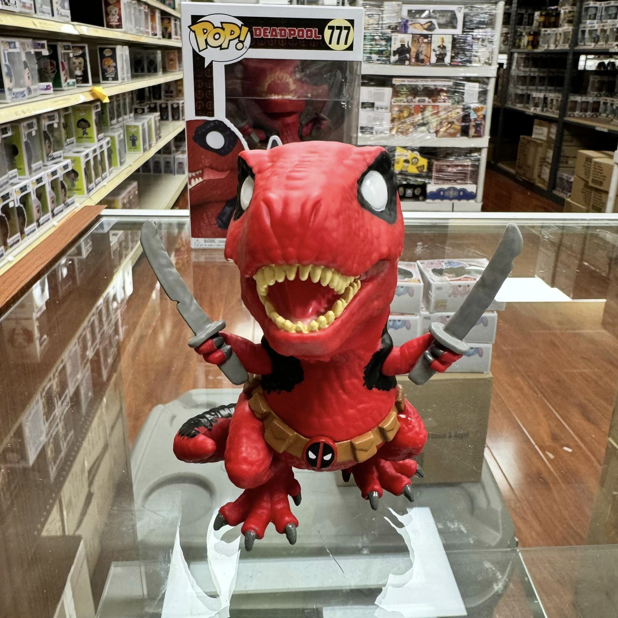 Funko Pop! Marvel: Deadpool: DINOPOOL Bobble-Head Figurine #777