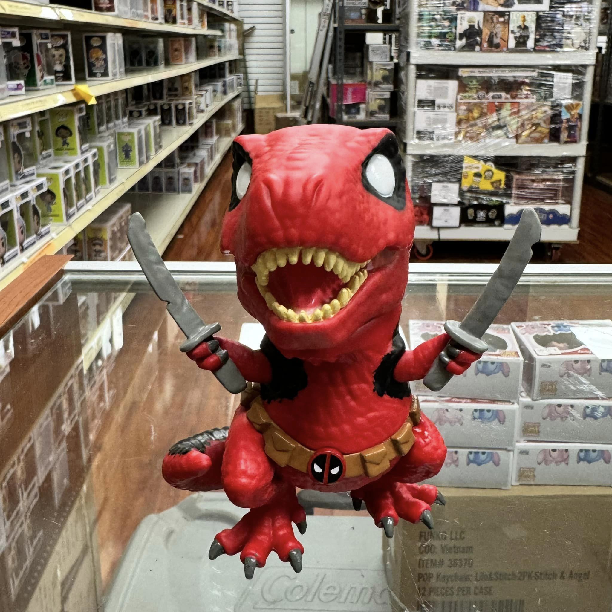 Funko Pop! Marvel: Deadpool: DINOPOOL Bobble-Head Figurine #777