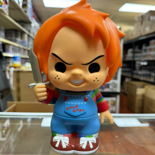 MONOGRAM 9" CHUCKY HALLOWEEN Figural Coin Bank