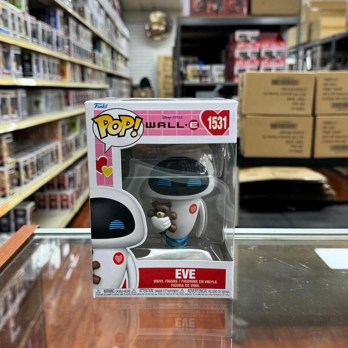 Funko Pop! DISNEY WALL-E Valentines Wall E & Eve 2x Vinyl Figure #1531 & #1532