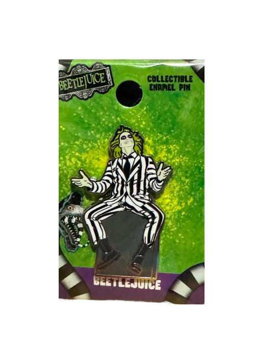 Monogram WB HORROR MOVIES BEETLE JUICE Enamel Pin