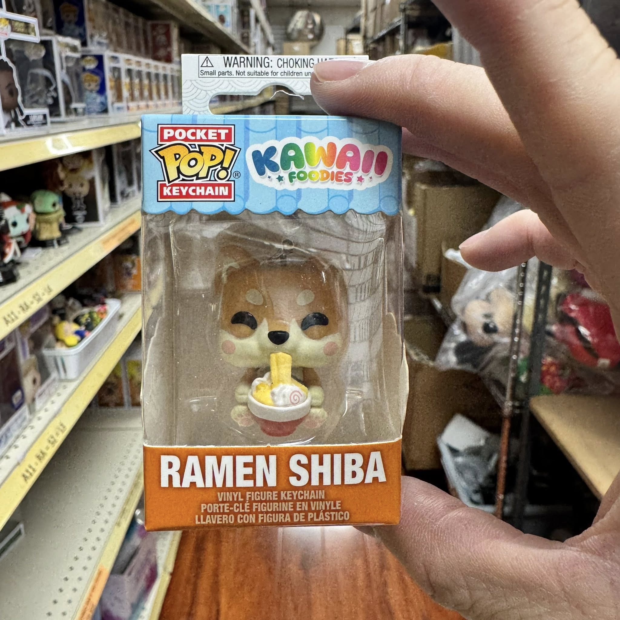 Funko POP! Keychain: Kawaii Foodie Ramen Shiba Novelty Keyring - Collectable Mini Figure