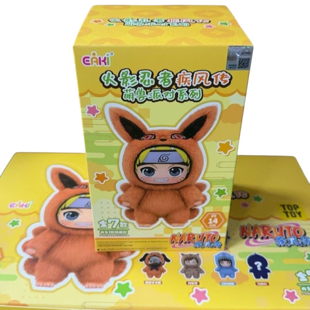 TOP TOY: Genuine Naruto Beast Party Series Plush Blind Box Figure Gift Hot 2025 1PC RANDOM