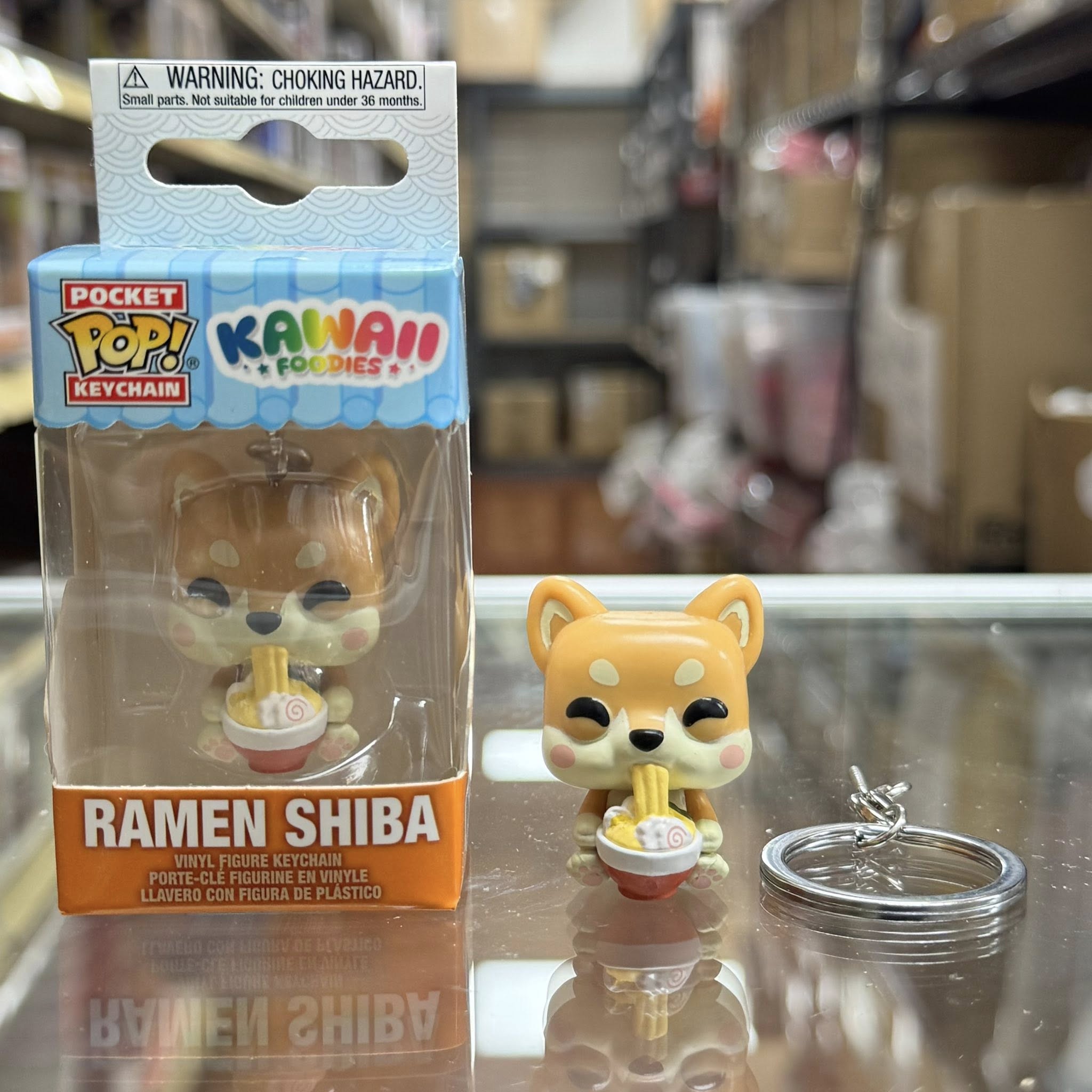 Funko POP! Keychain: Kawaii Foodie Ramen Shiba Novelty Keyring - Collectable Mini Figure