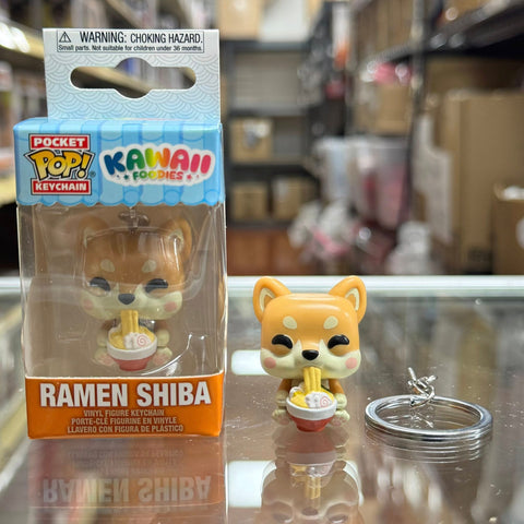Funko POP! Keychain: Kawaii Foodie Ramen Shiba Novelty Keyring - Collectable Mini Figure