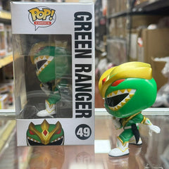 Funko Pop! COMICS Mighty Morphin Power Rangers: GREEN RANGER Vinyl Figure Entertainment Earth Exclusive #49