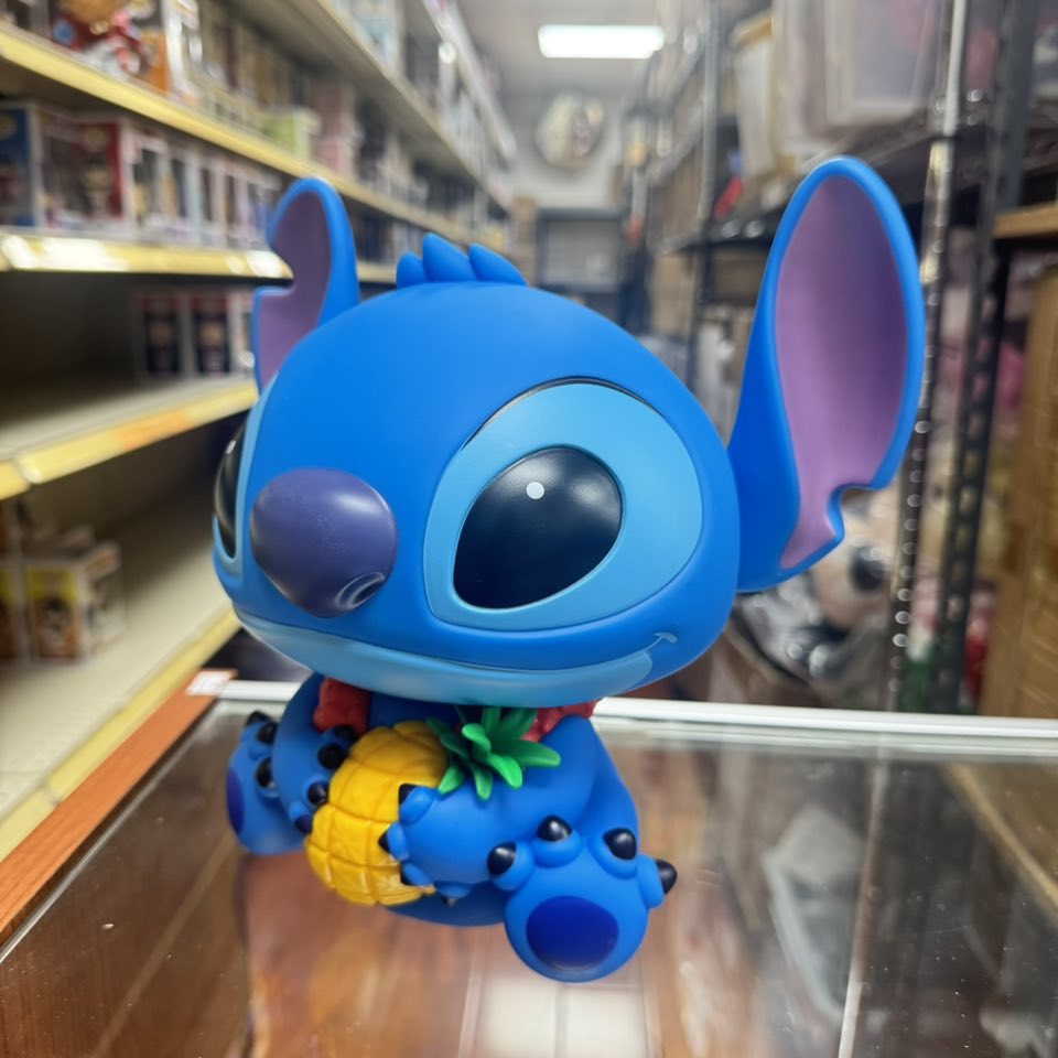 Monogram:  Disney - Stitch with Pineapple PVC Figural Coin Bank