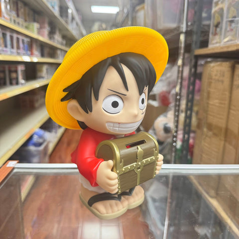 Monogram: Anime One Piece Luffy with Treasure Chest PVC Figural Coin Bank