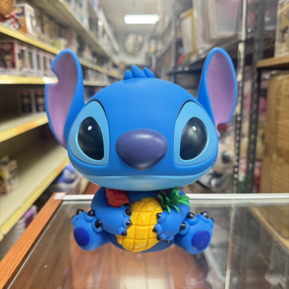 Monogram:  Disney - Stitch with Pineapple PVC Figural Coin Bank