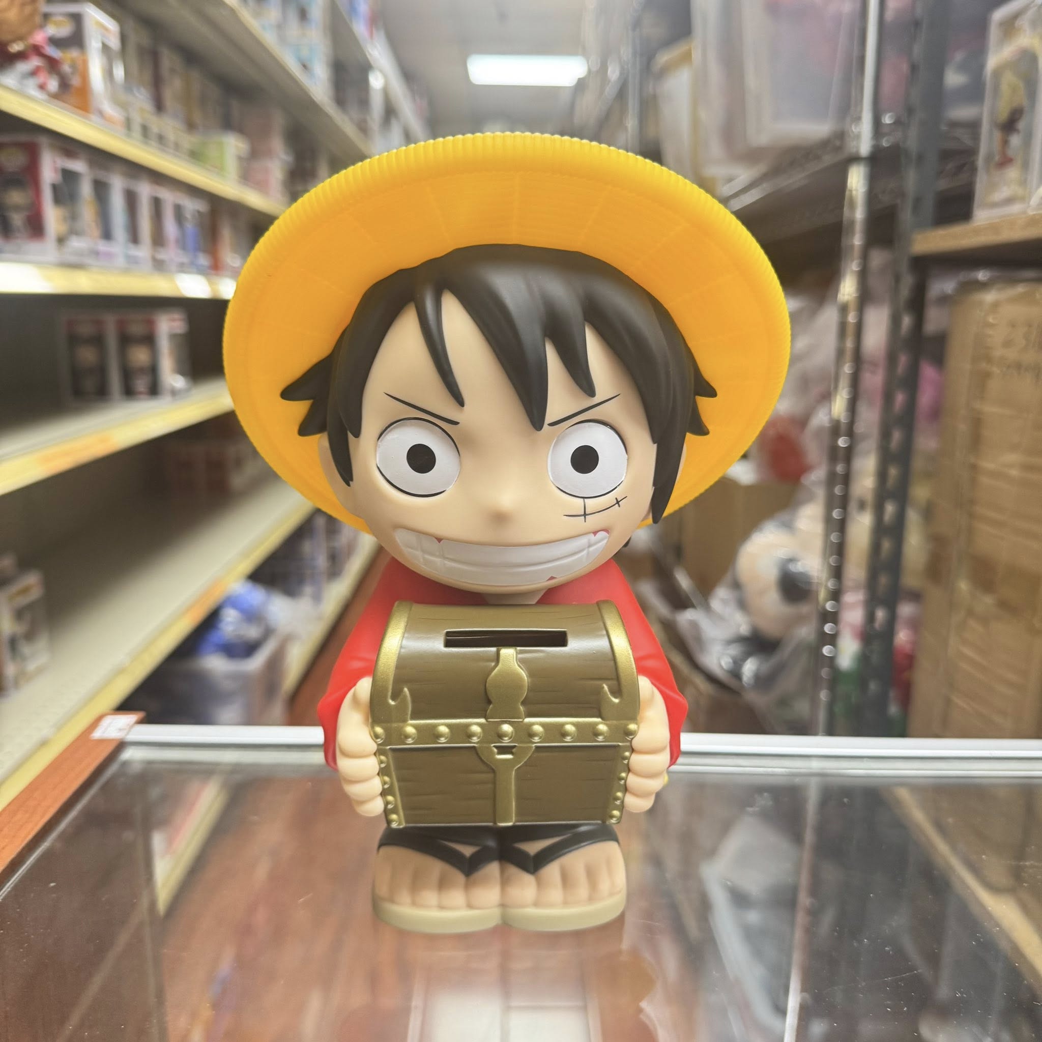 Monogram: Anime One Piece Luffy with Treasure Chest PVC Figural Coin Bank