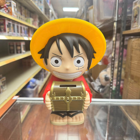 Monogram: Anime One Piece Luffy with Treasure Chest PVC Figural Coin Bank