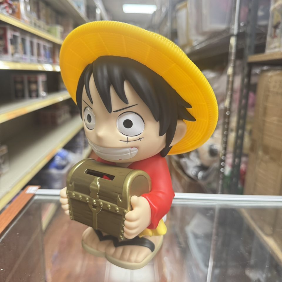 Monogram: Anime One Piece Luffy with Treasure Chest PVC Figural Coin Bank