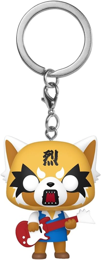 Funko Pop! Keychain: Aggretsuko with Guitar Vinyl Figure