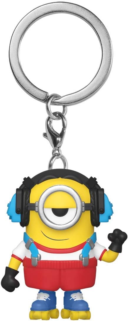 Funko Pop! Keychain: Minions: The Rise of Gru - Roller Skating Stuart Vinyl Figure