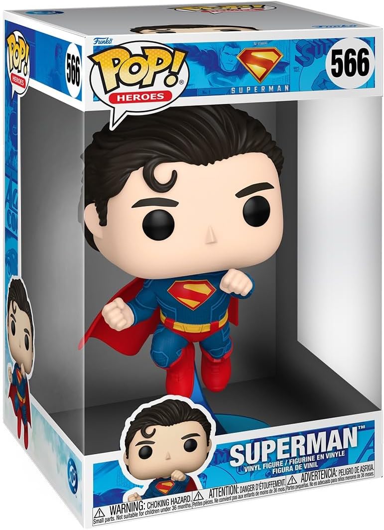 Superman (2025 Movie) Superman Flying Jumbo 10-Inch Funko Pop! Vinyl Figure #566