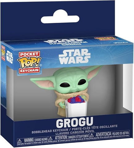 Funko Pop! Keychain: Mandalorian & Grogu - Grogu with snack - Collectable Vinyl Figure