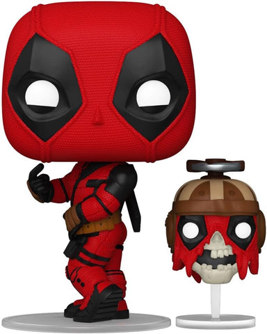 Funko Pop! & Buddy: Deadpool & Wolverine- Deadpool w/ Headpool #1400 Vinyl Figure