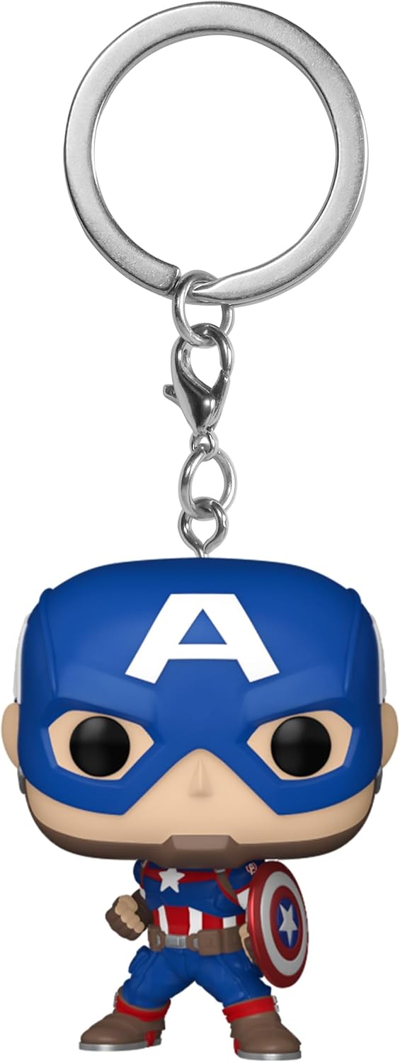 Funko POP! Keychain: Marvel - Captain America - Marvel Comics Novelty Keyring