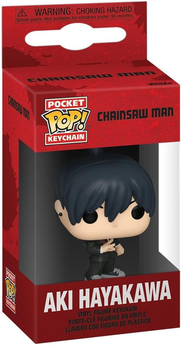 Funko Pop! Keychain: Chainsaw Man AKI HAYAKAWA Pocket Keychain