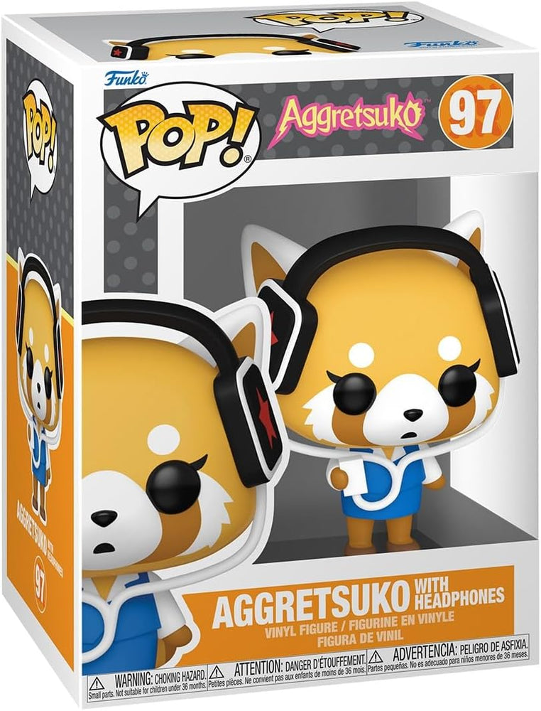 Funko Pop! Sanrio: Aggretsuko with Headphones Vinyl Figure #97