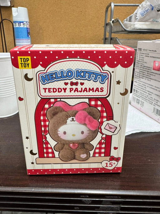 TOP TOY Hello Kitty TEDDY PAJAMAS Plush Blind Box Figure Gift 1pc RANDOM LABUBU