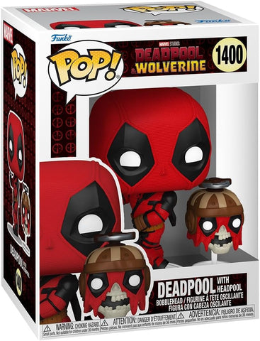 Funko Pop! & Buddy: Deadpool & Wolverine- Deadpool w/ Headpool #1400 Vinyl Figure