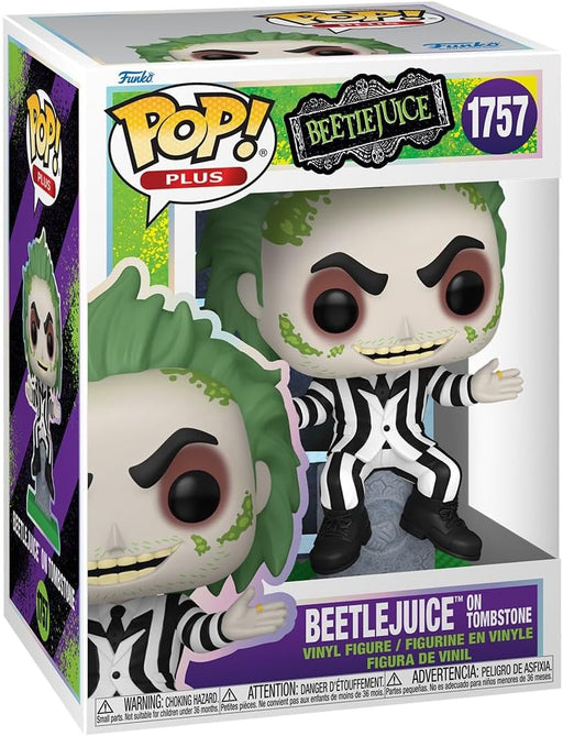 Funko POP Plus: Beetlejuice - Beetlejuice on Tombstone - Collectable Vinyl Figure