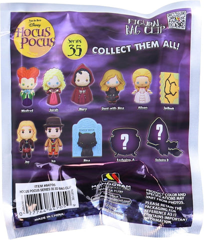 Monogram: DISNEY HOCUS POCUS 3-D Foam Bag Clip Mystery Bag S35 (1 x Random Blind Bag)