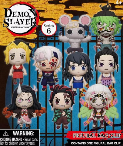 Monogram: Demon Slayer Kimetsu No Yaiba 3-D Foam Bag Clip Mystery Bag S6 (1 x Random Blind Bag) (Copy)