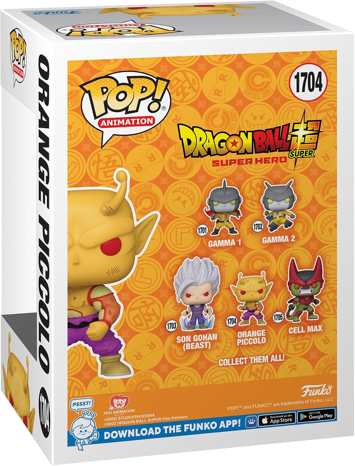 Funko Pop! Animation: Dragon Ball Super: Super Hero - Orange Piccolo Vinyl Figure #1704
