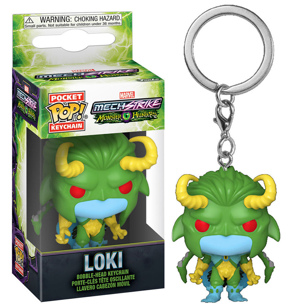 Funko Pop! Keychain: MARVEL MECH STRIKE MONSTER HUNTERS - LOKI