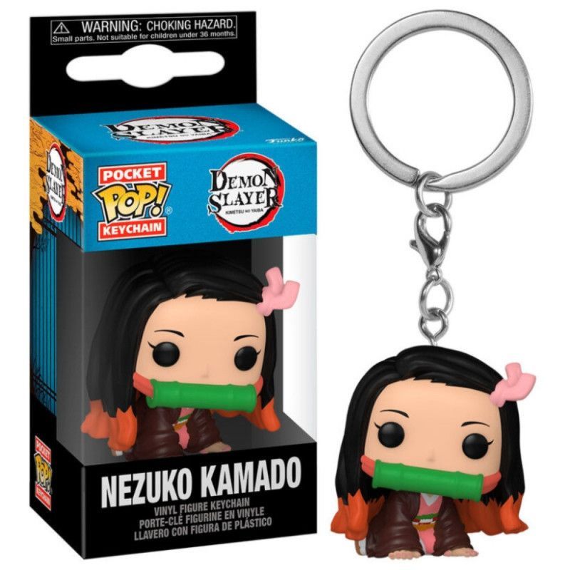 Pocket POP! Keychain: DEMON SLAYER - NEZUKO KAMADO Vinyl Figure Keychain