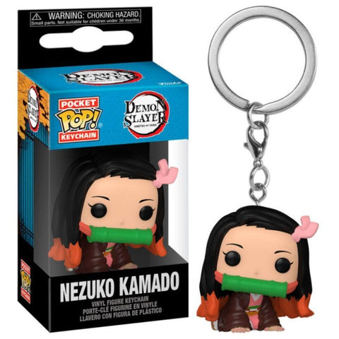 Pocket POP! Keychain: DEMON SLAYER - NEZUKO KAMADO Vinyl Figure Keychain
