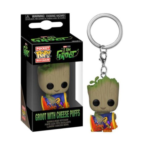 Funko POP Keychain I AM GROOT - GROOT W/ CHEESE PUFFS