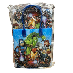 Marvel Avengers Party Favor Treat Bags with Handles, Superhero Candy Bags for Birthday Party, Party Supply Decorations Pack of 12